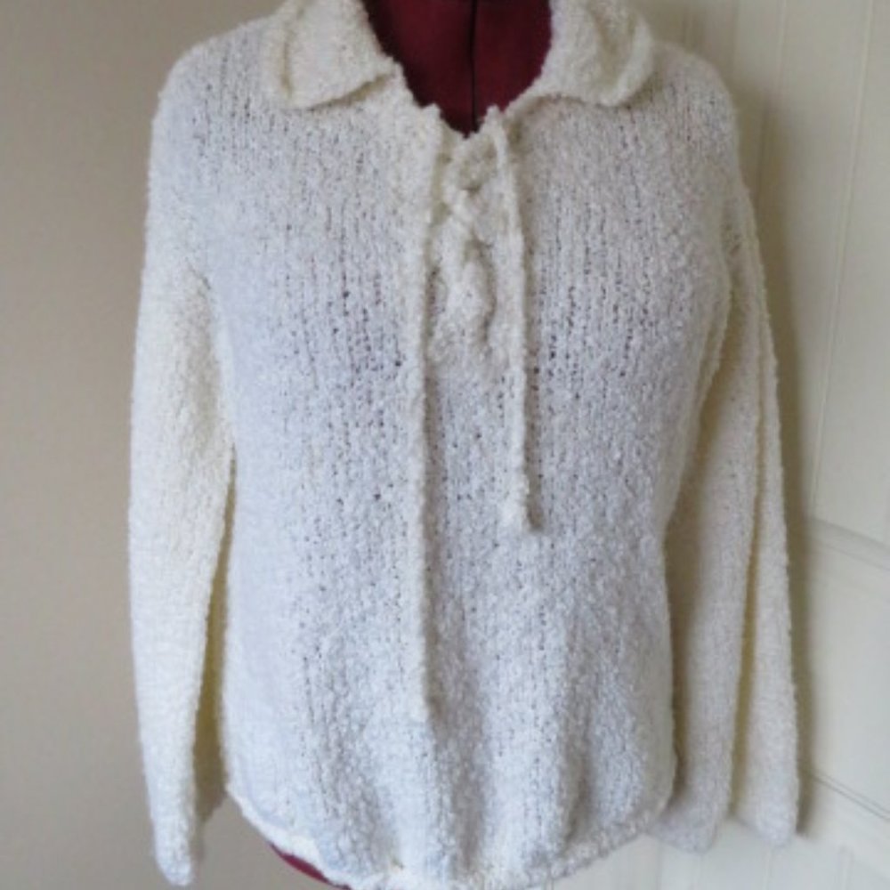 Vintage HAND Knit Chunky Sweater Large (K175)